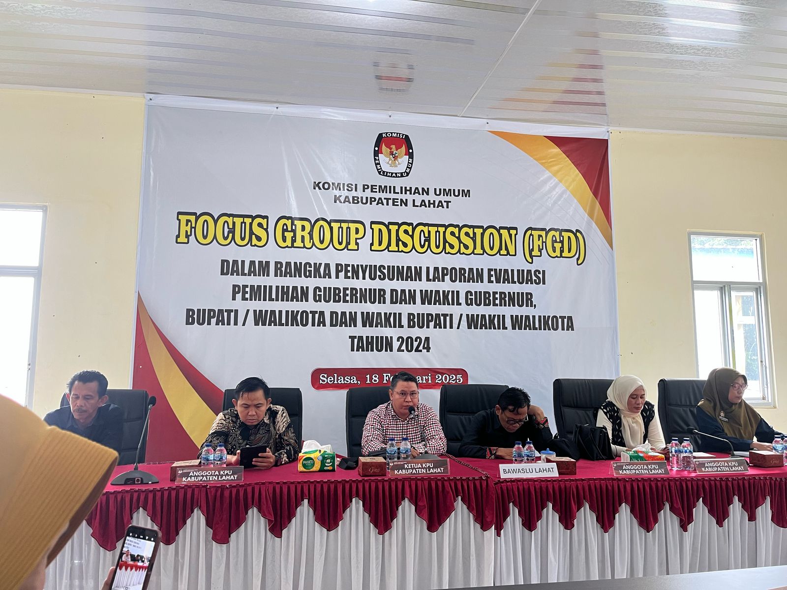 Evaluasi Pilkada 2024 di Kabupaten Lahat, KPU Gelar FGD Untuk Peningkatan Kualitas Pemilu